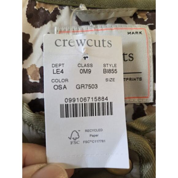 J. Crew Crewcuts Girls Lightweight Quilted Jacket Sz XL NWT Sage Green - Picture 4 of 12